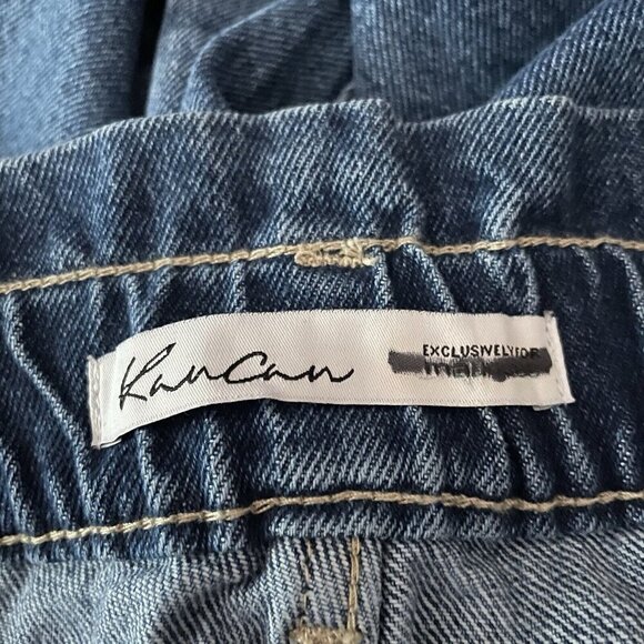 KanCan Maurices Women 33 Distressed Denim Boyfriend High Rise Paperbag Jean NWOT - Picture 11 of 13